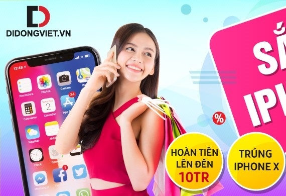 Co hoi trung iPhone X, hoan tien cao khi mua iPhone tai Di dong Viet hinh anh