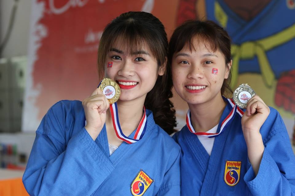 Nu sinh FPT duoc menh danh ‘bong hong co gai’ tren san dau Vovinam hinh anh