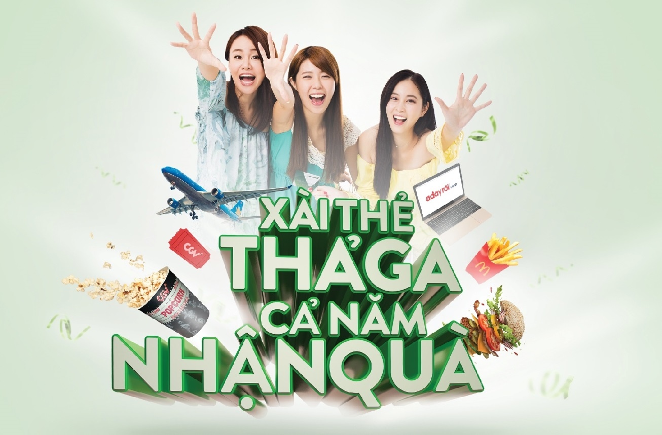 Vietcombank trien khai uu dai 'Xai the tha ga, ca nam nhan qua' hinh anh
