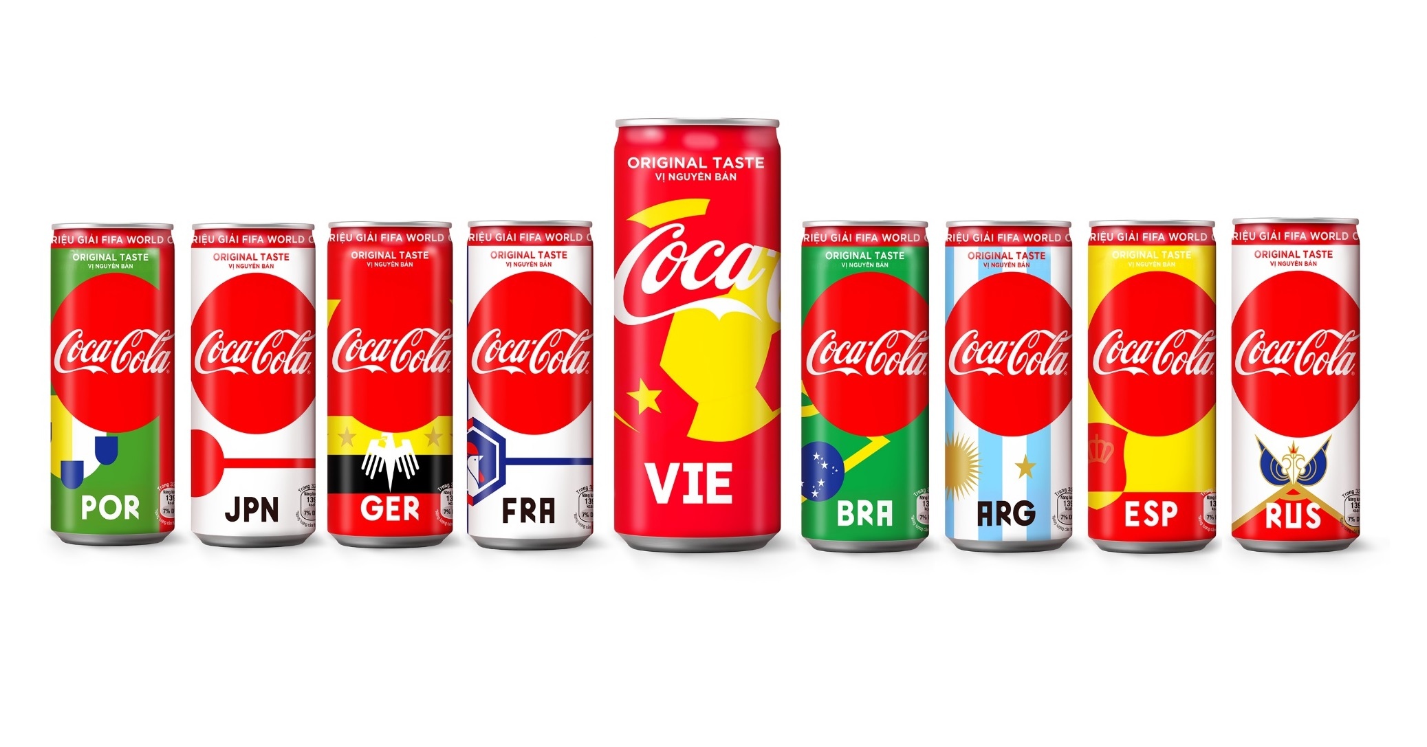Coca-Cola gioi thieu mau lon lay cam hung tu World Cup hinh anh