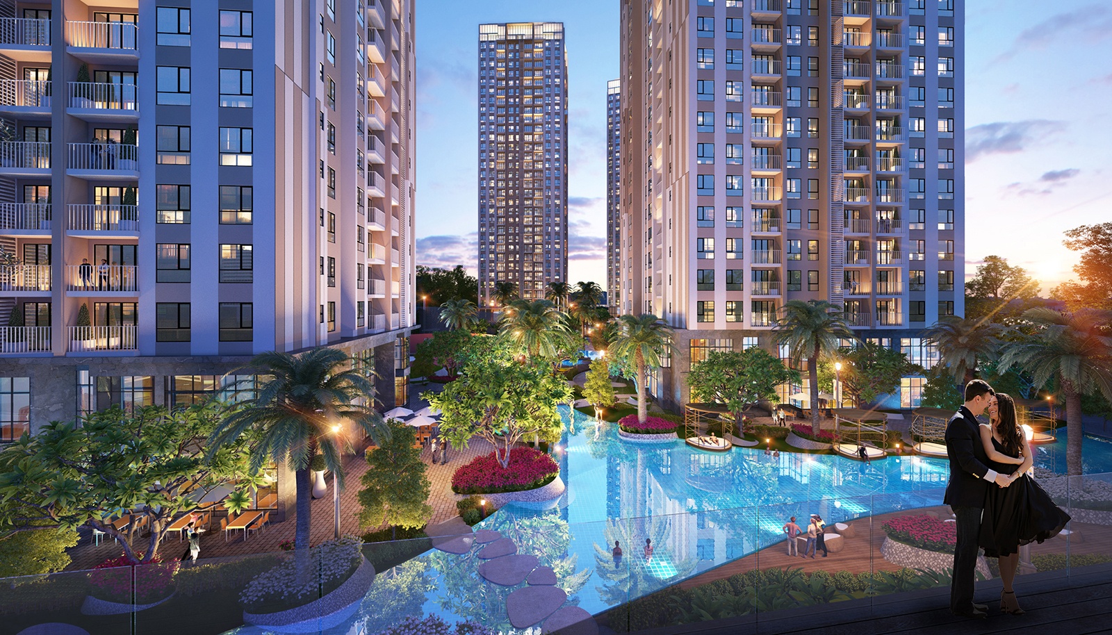 Du an nghi duong 12 toa thap voi gan 70% dien tich xanh hinh anh