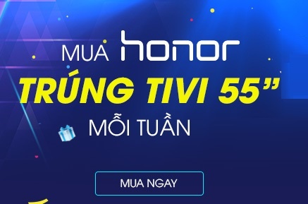 Co hoi trung TV 55 inch moi tuan khi mua dien thoai Honor hinh anh