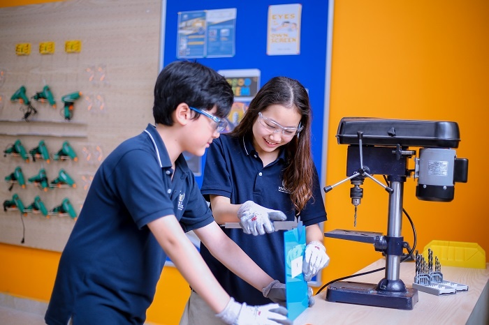 Man nhan voi khong gian sang che cua hoc sinh Vinschool hinh anh