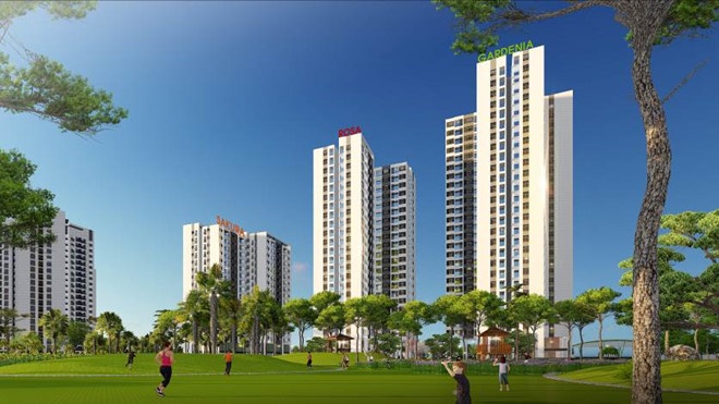 Can ho phong cach Han Quoc vuot tien do, ra mat voi gia 23 trieu/m2 hinh anh