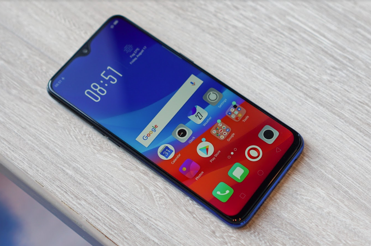 Oppo F9: Mat lung doi mau, man hinh giot nuoc hinh anh