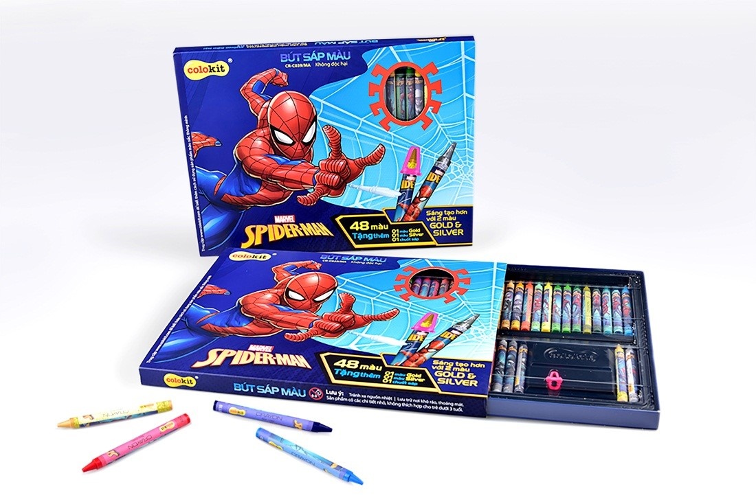 Bo dung cu hoc tap Spider-Man anh 1