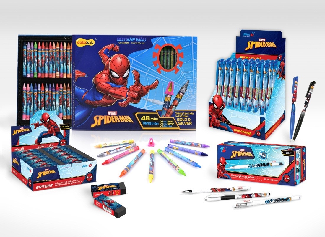 Bo dung cu hoc tap Spider-Man anh 3