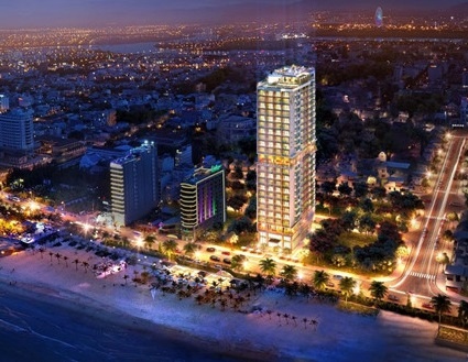 TMS Luxury Hotel Danang Beach gap rut thi cong chuan bi khai truong hinh anh