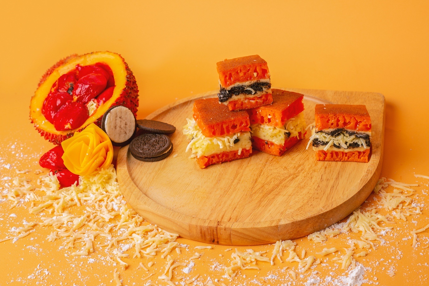 Thuong thuc banh martabak 4 vi, nguyen lieu huu co cua Le Castella hinh anh