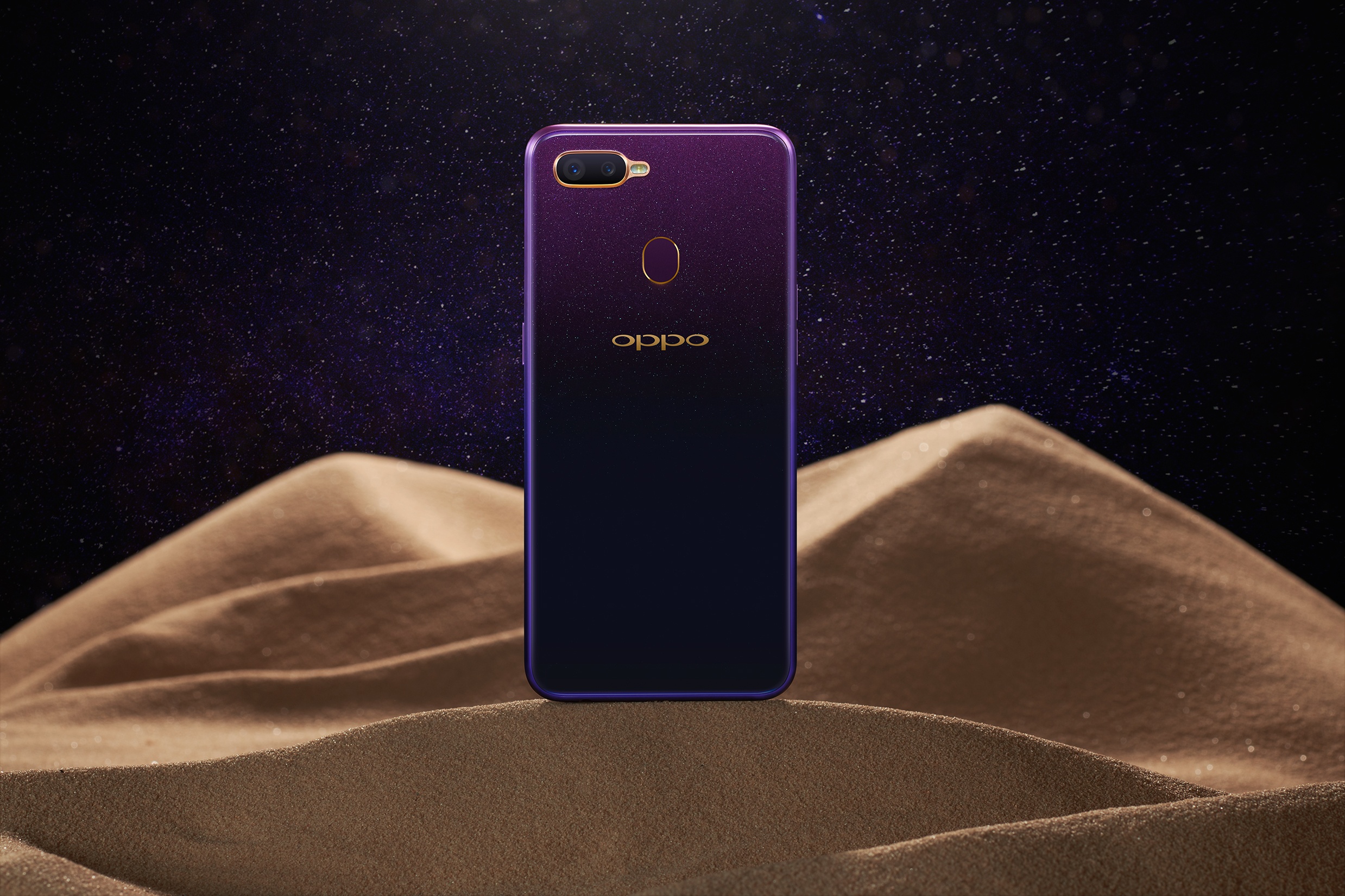 Oppo F9 mau tim lay cam hung tu dau? hinh anh