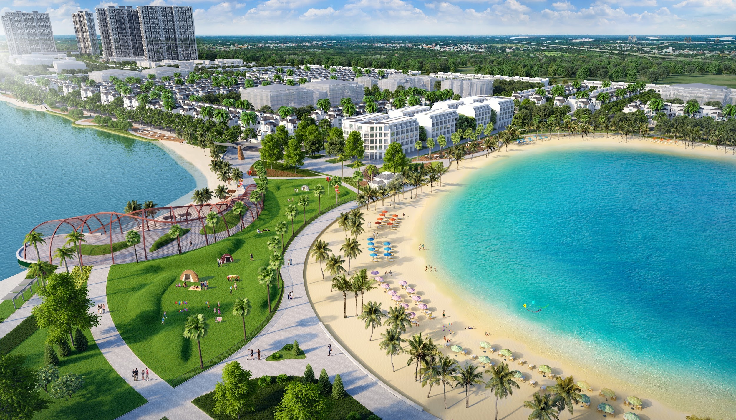 Bien ho nhan tao - tien ich diem nhan cho dong BDS hang sang hinh anh