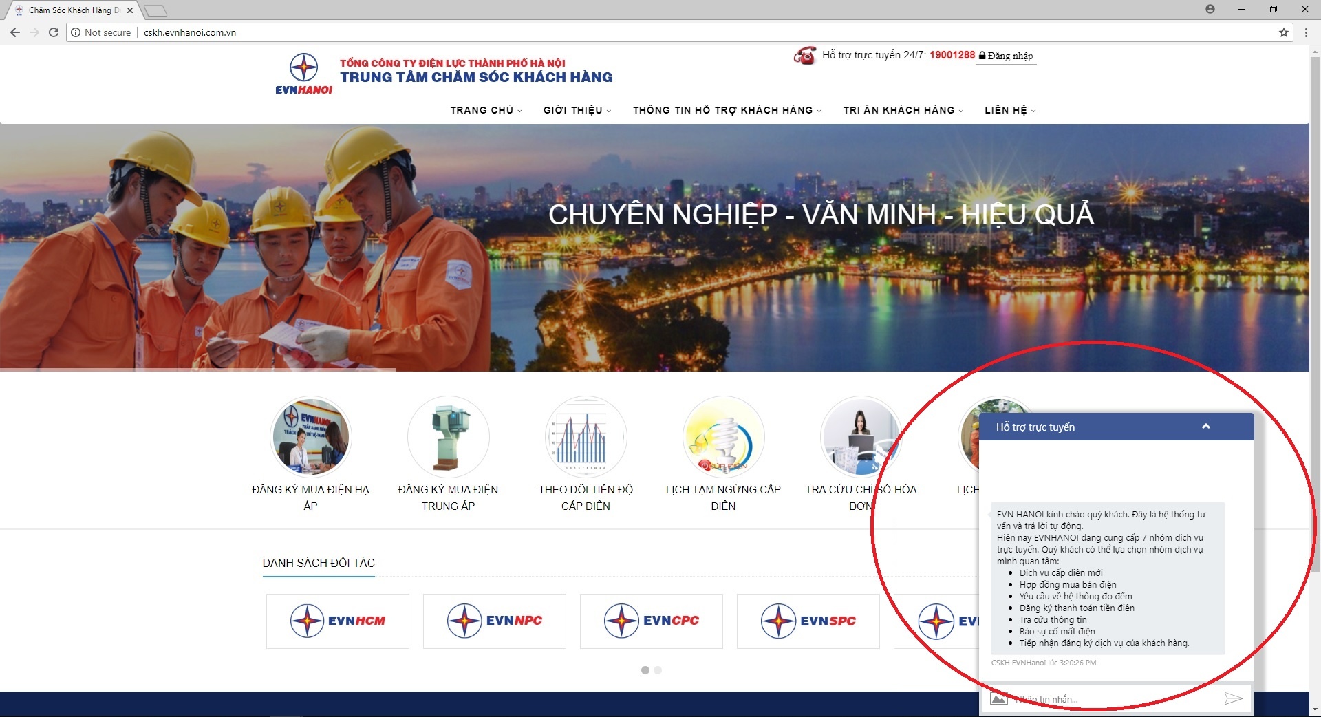 EVN Ha Noi,  Chatbot anh 3