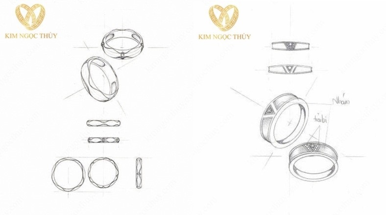 Nhẫn cưới Kim Ngọc Thủy ảnh 2 Nhan cuoi Kim Ngoc Thuy anh 2