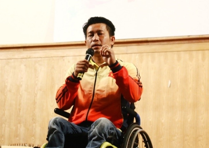 VDV khuyet tat Nguyen Thanh Trung: 'Tu ti khong giup duoc gi cho minh’ hinh anh