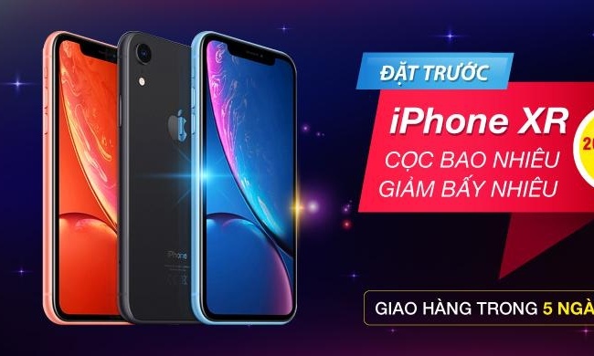 Dat truoc iPhone XR tai Di Dong Viet - Coc bao nhieu, giam bay nhieu hinh anh