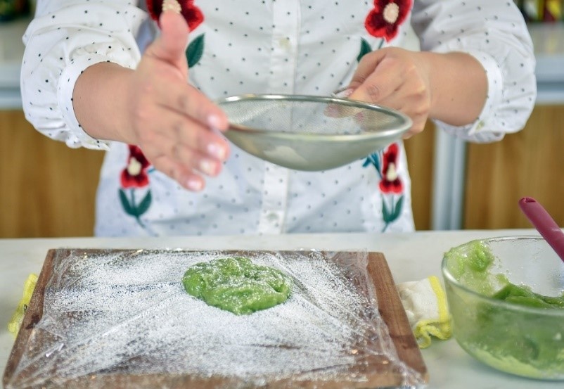 Wall’s matcha mochi dau do anh 4