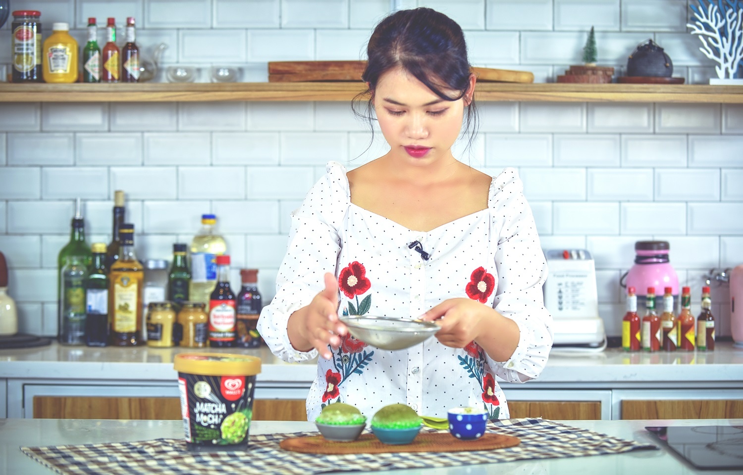 Wall’s matcha mochi dau do anh 8