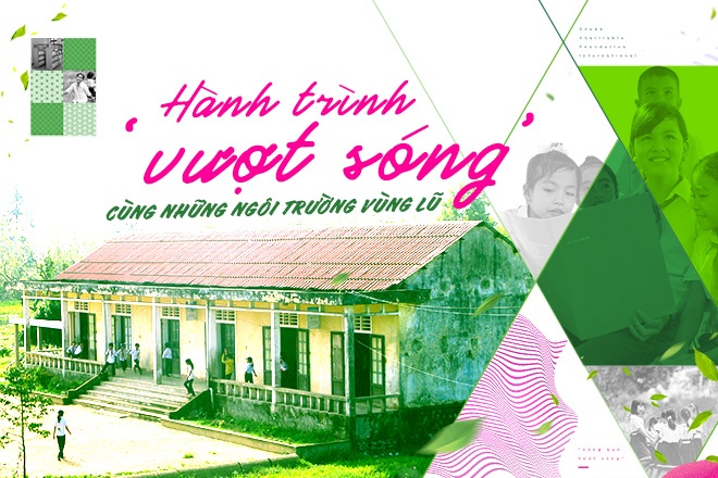 Hanh trinh ‘vuot song’ cung nhung ngoi truong vung lu hinh anh