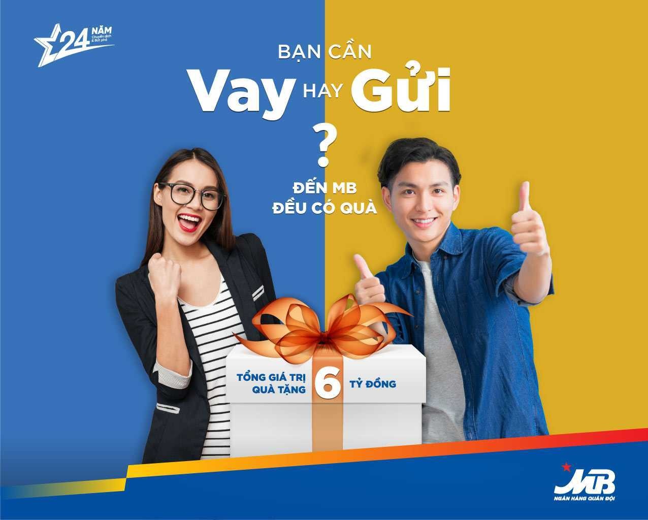 Mung sinh nhat 24 tuoi, MB Bank tang qua cho ca khach vay va gui hinh anh