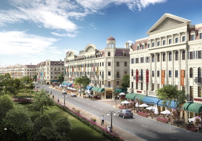Sun Plaza Grand World - shophouse phong cach chau Au ben vinh Ha Long hinh anh