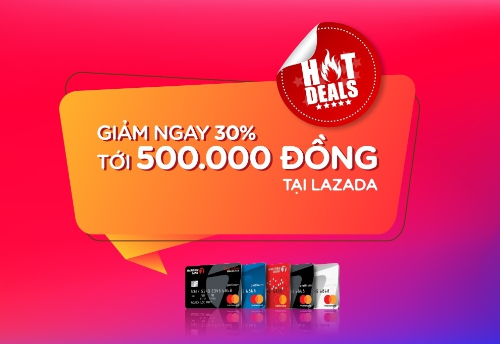 Thoa suc mua sam cung Maritime Bank voi uu dai giam 30% tren Lazada hinh anh