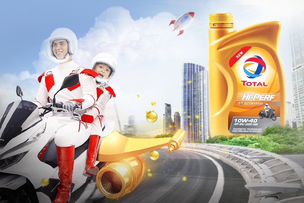 Total ra mat dau nhot moi danh rieng cho xe tay ga tai Viet Nam hinh anh