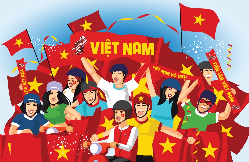 Nhung kieu co dong vien bong da chi co o Viet Nam hinh anh