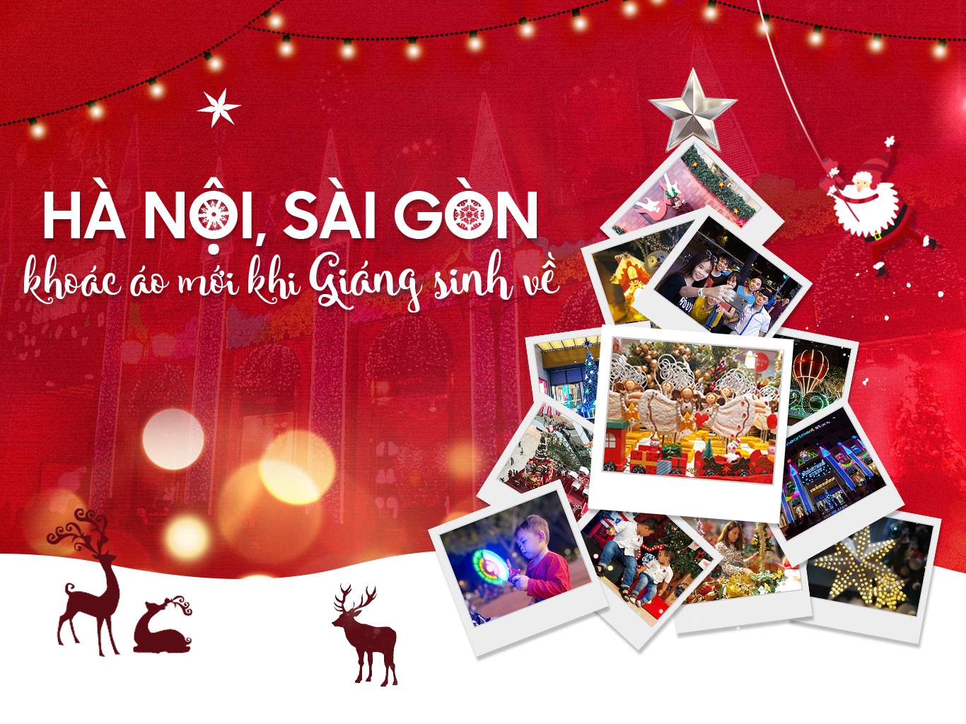 Ha Noi, Sai Gon khoac ao moi khi Giang sinh ve hinh anh