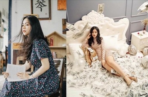 Gioi tre khoe anh khac biet giua o nha va di nghi duong hinh anh