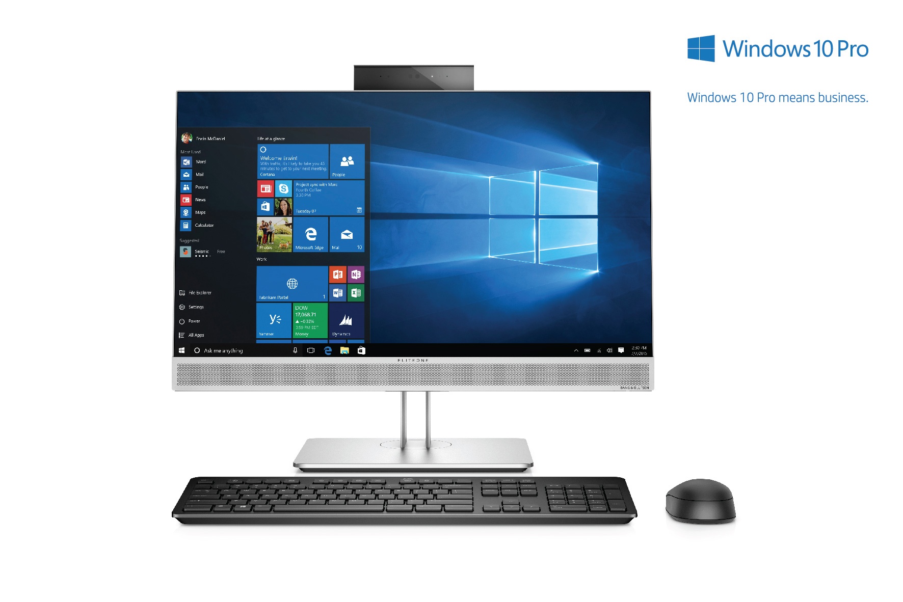 HP gioi thieu may tinh de ban All in One danh cho doanh nghiep hinh anh