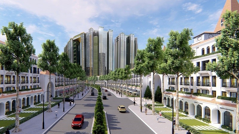 Sunshine Wonder Villas - khu shophouse so huu he thong giao thong ngam hinh anh