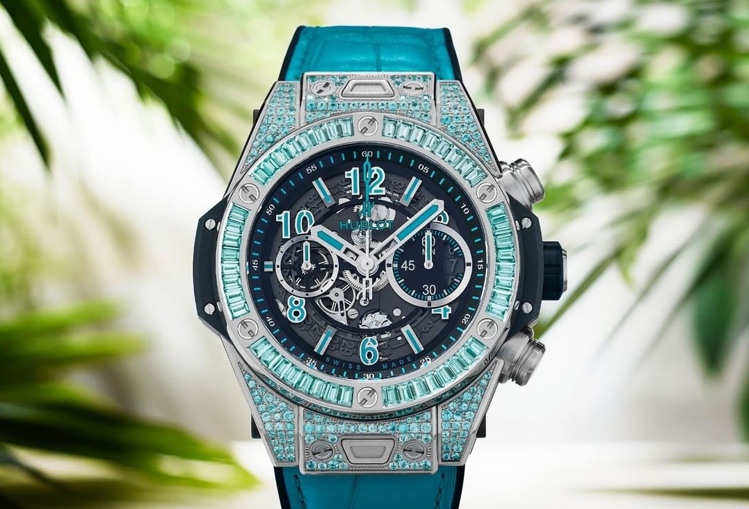 Hublot dua loai da hiem hon ca kim cuong len dong ho hinh anh