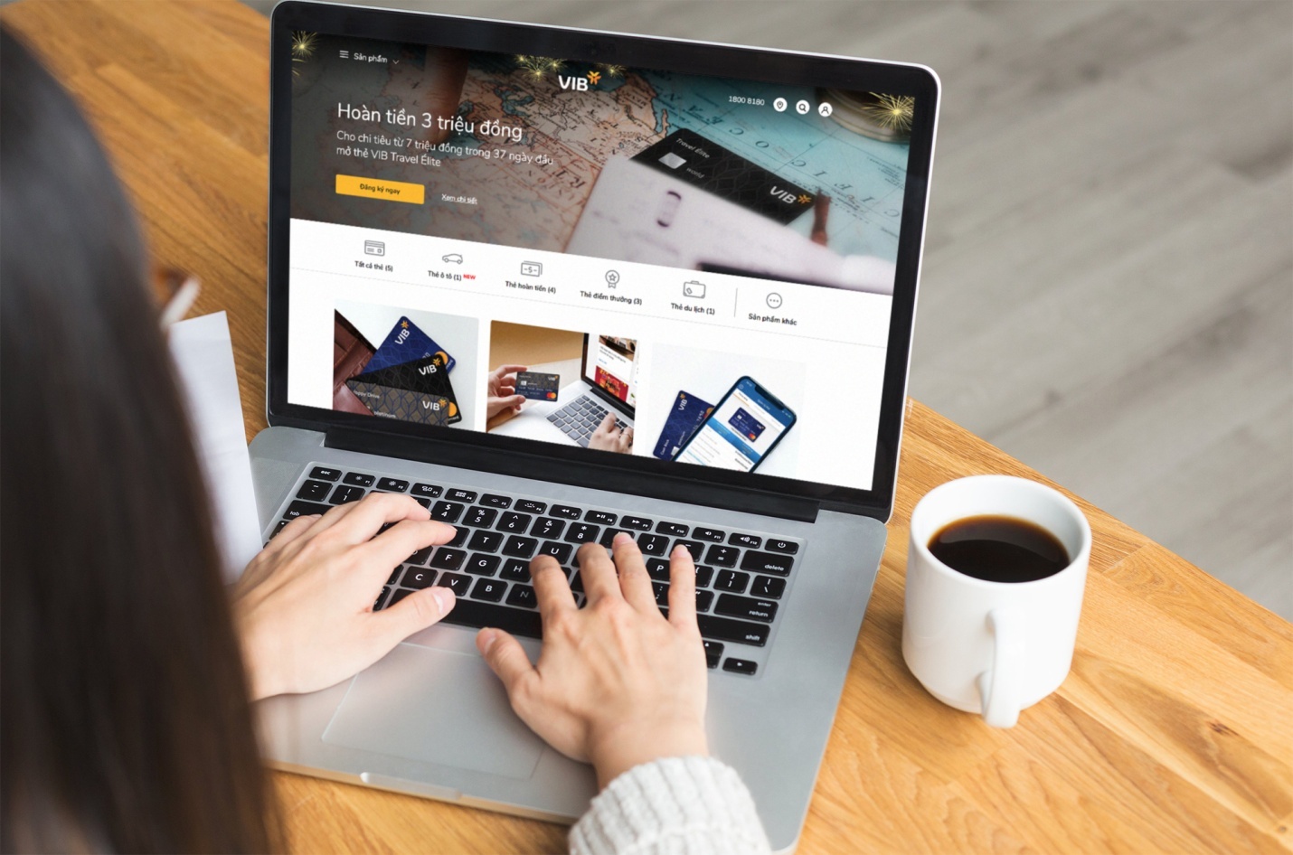 Nhung dich vu noi bat tren website ngan hang so VIB hinh anh