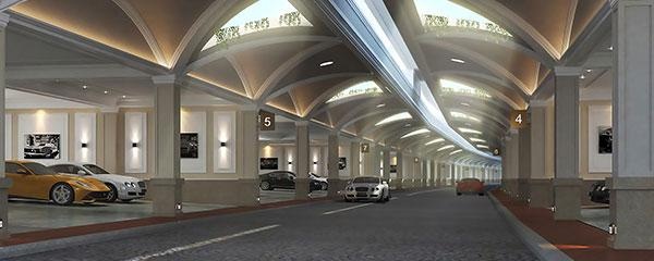 Khu biet thu so huu he thong giao thong ngam hiem hoi tai Ha Noi hinh anh