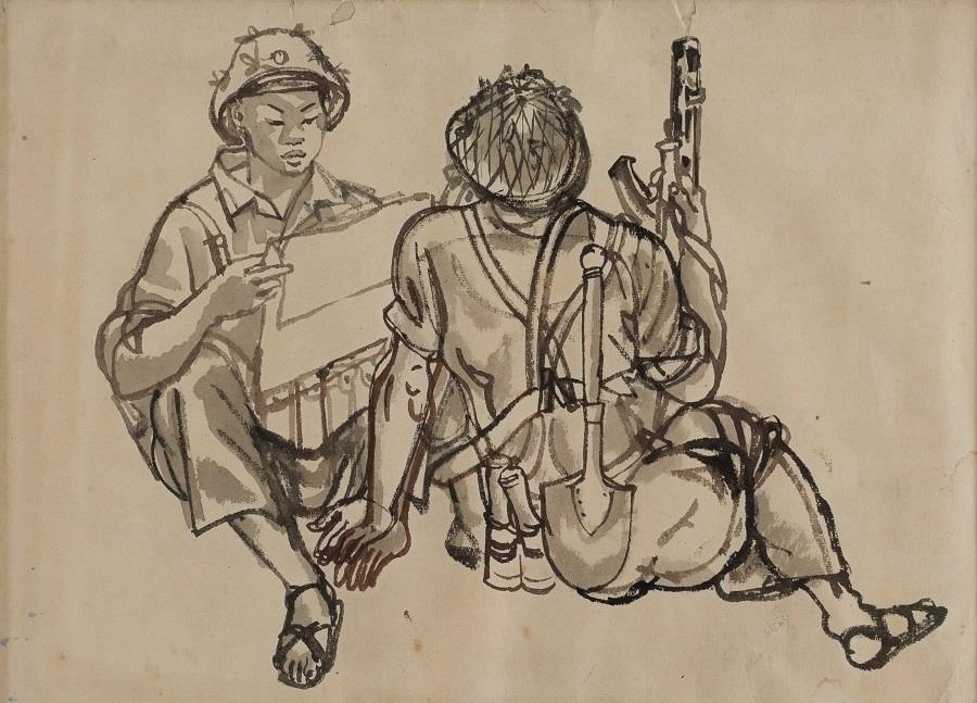 Hon 200 tac pham tham du trien lam 'Ky uc duong Truong Son' tai VCCA hinh anh