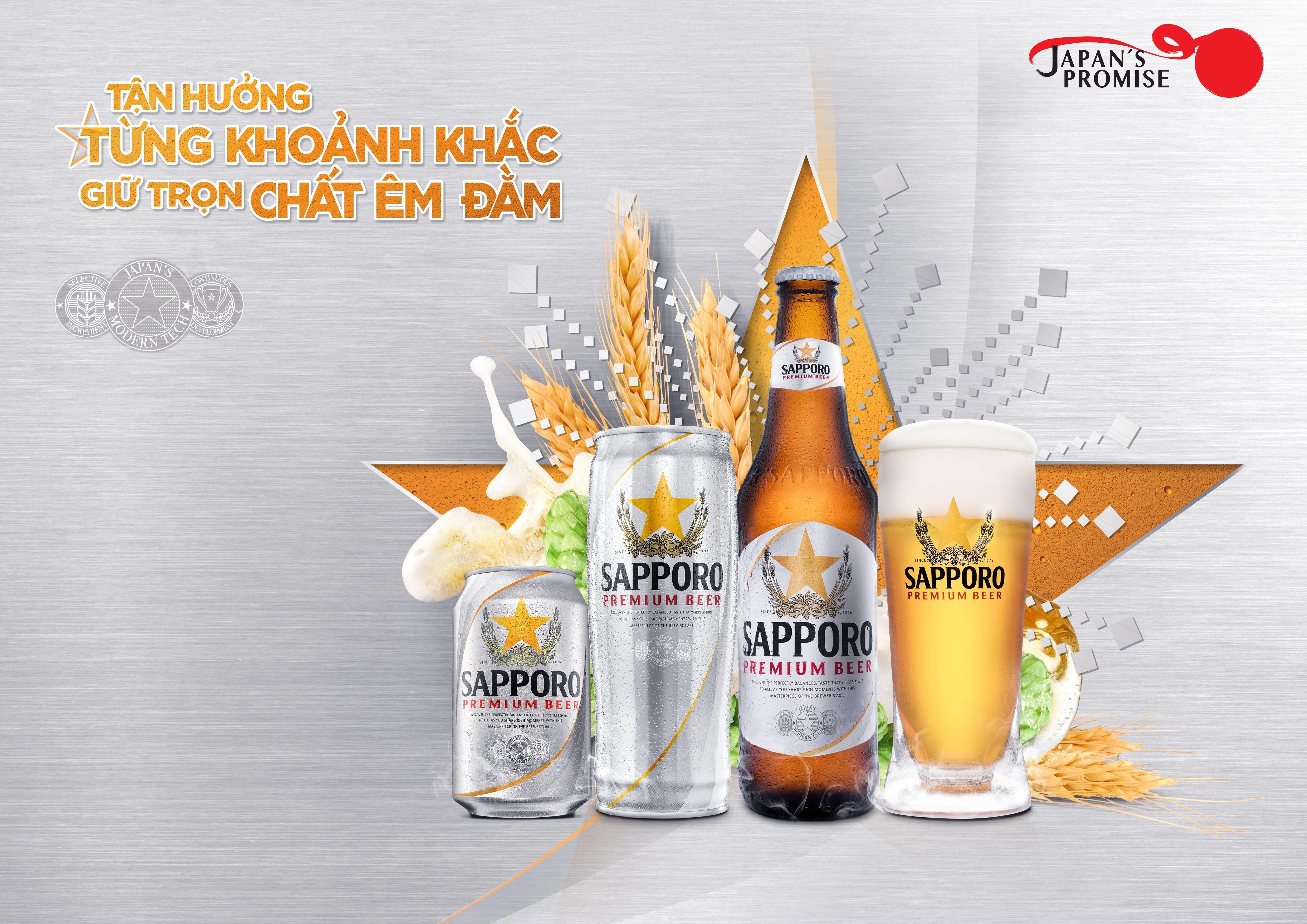 Sapporo Premium Bar - noi dong hanh cung thu vui thuong bia hinh anh