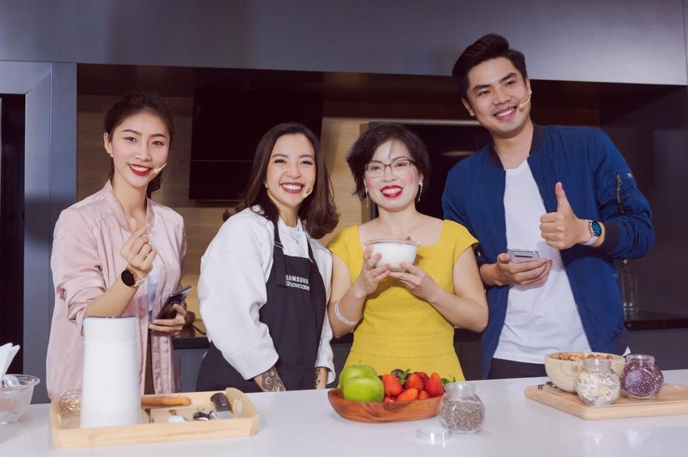 Hana Giang Anh bay gioi tre cach song xanh tai Samsung Showcase hinh anh