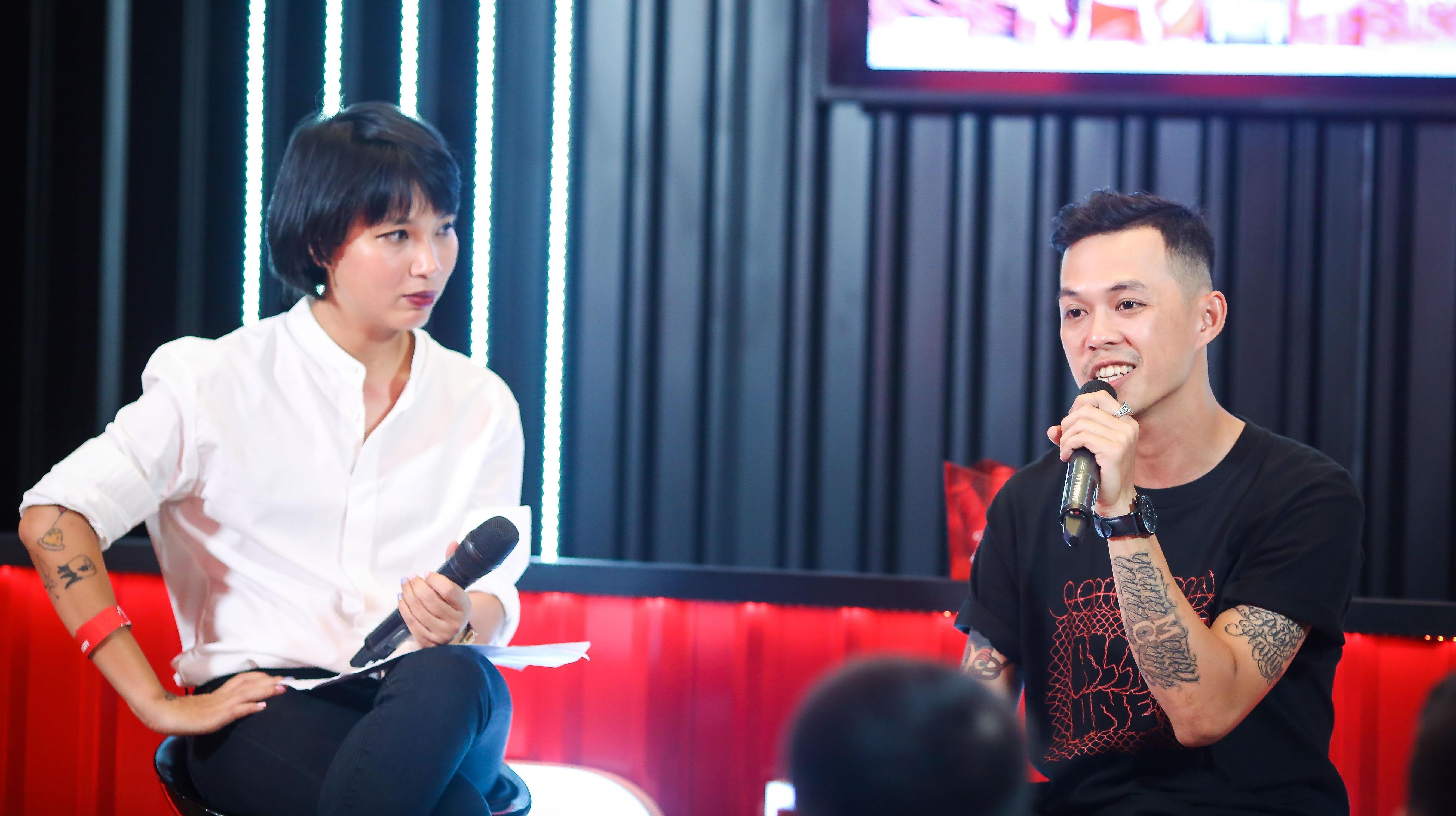 MC Thuy Minh cung gioi tre thao luan soi noi ve graffiti va EDM hinh anh
