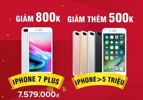 iPhone 7 Plus giam 800.000 dong, ve gia duoi 8 trieu tai Di Dong Viet hinh anh