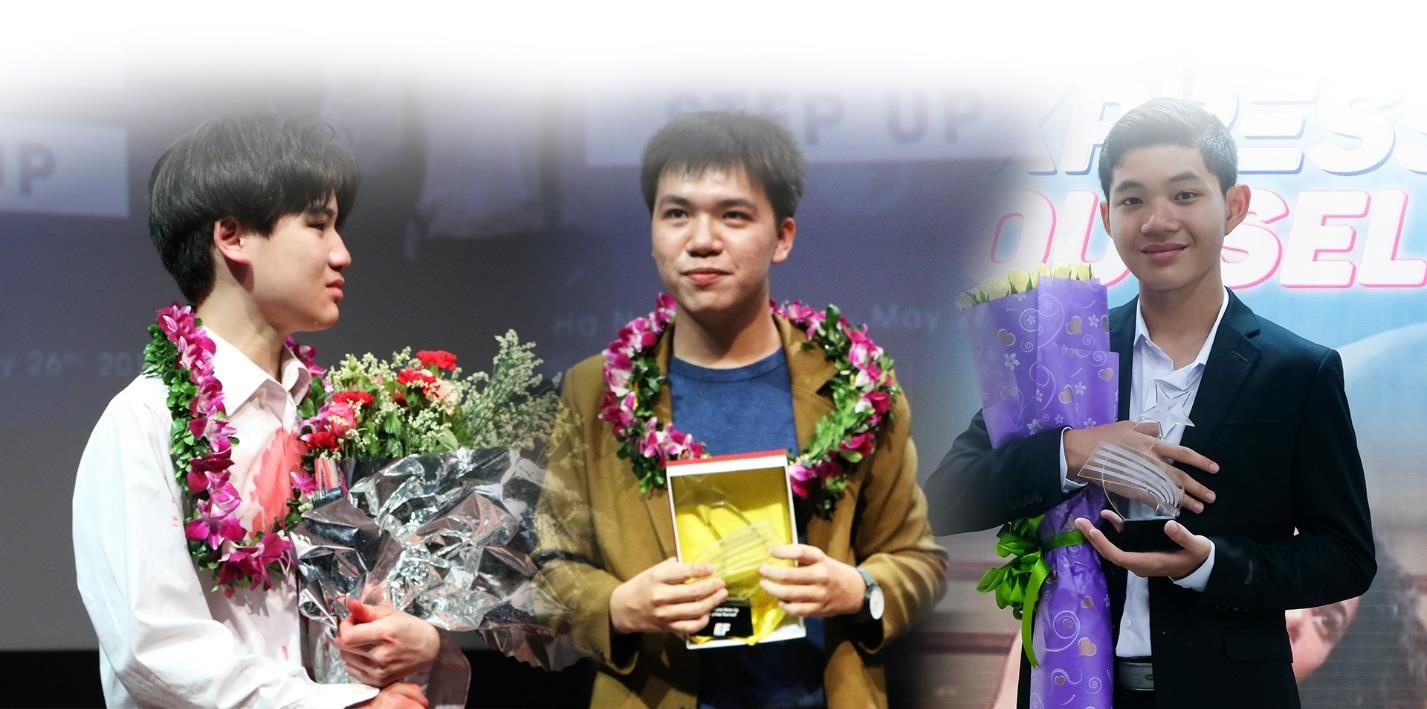 Chan dung 3 nam sinh tai nang thang giai Express Yourself hinh anh