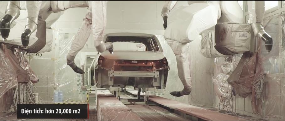 Video - Xuong son rong 20.000 m2, than thien moi truong cua VinFast hinh anh