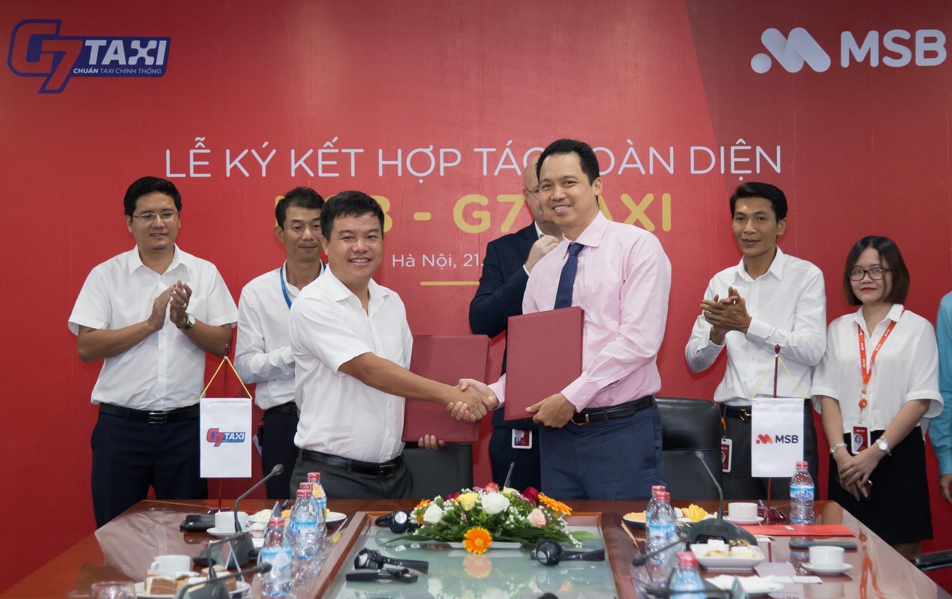 MSB hop tac G7 Taxi trien khai phuong thuc thanh toan so hinh anh