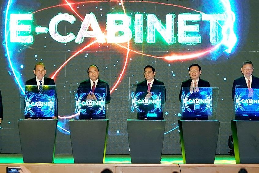 Van phong Chinh phu van hanh ung dung giup rut ngan 30% thoi gian hop hinh anh