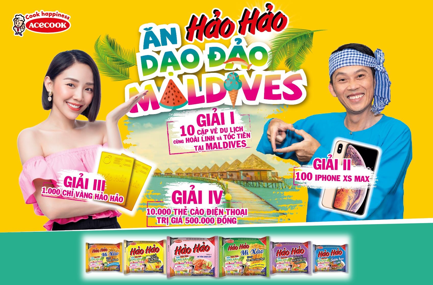 'An Hao Hao - Dao dao Maldives' cung Toc Tien, Hoai Linh hinh anh