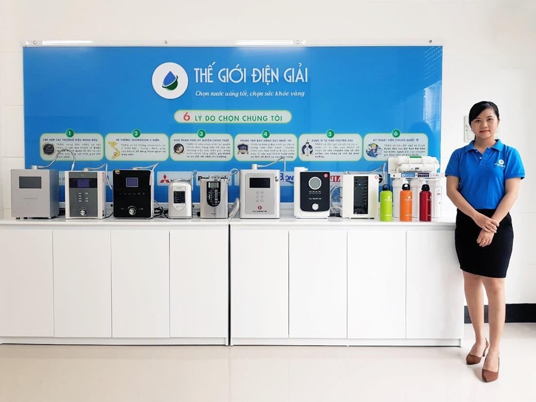 The Gioi Dien Giai khai truong showroom may loc nuoc hydrogen Can Tho hinh anh