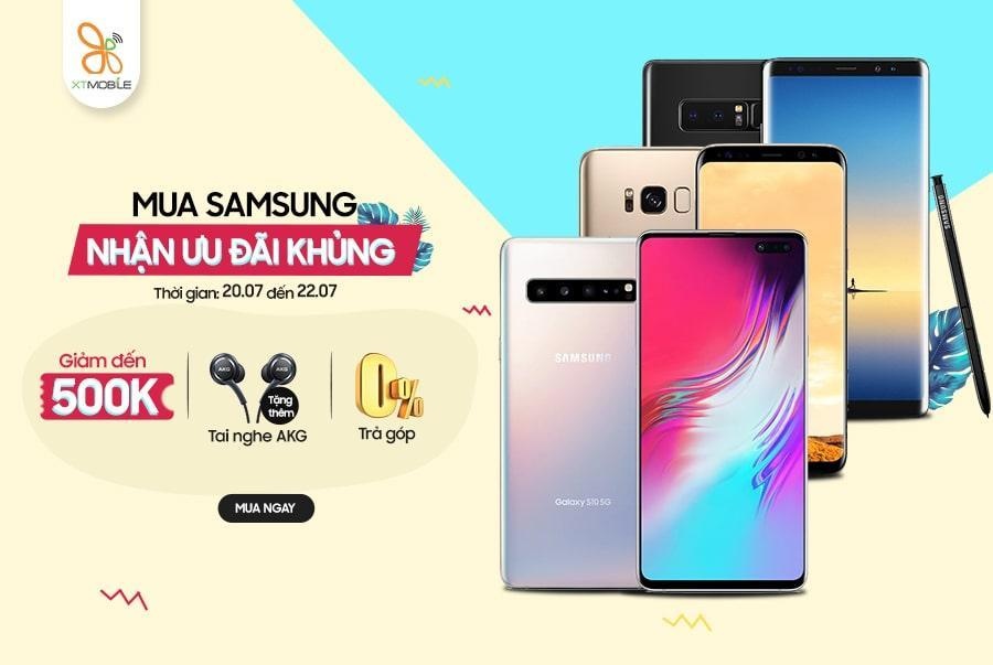 Galaxy Note 8, S10 5G giam them den 500.000 dong tai XTmobile hinh anh
