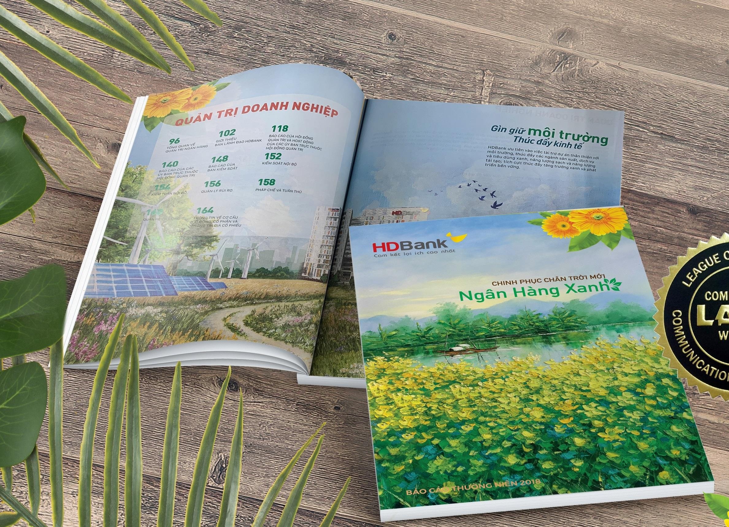 Bao cao thuong nien HDBank dat giai bach kim quoc te hinh anh