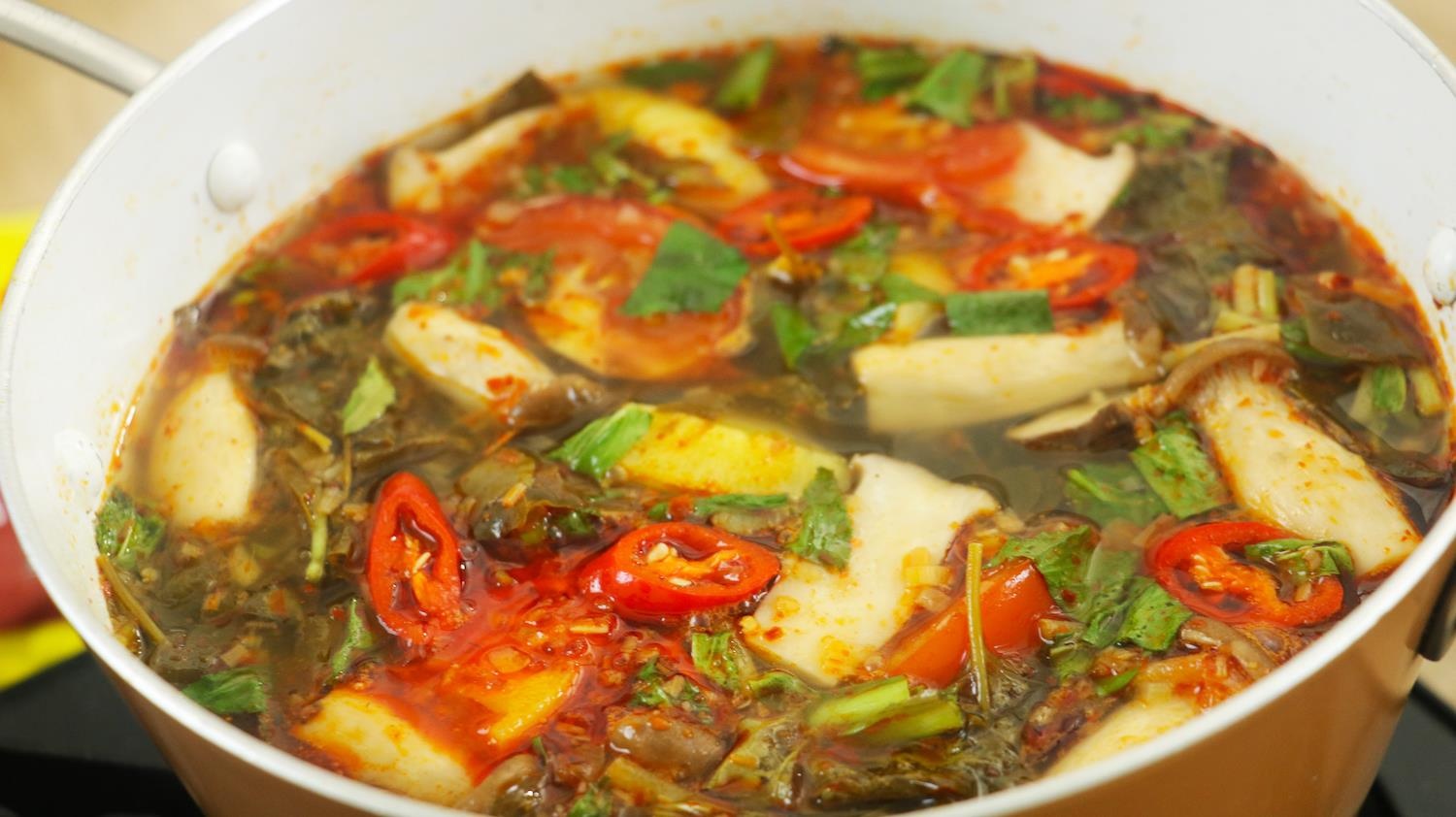 Lau nam la giang thanh dam va 6 mon chay cho mua Vu Lan them ngot ngao hinh anh