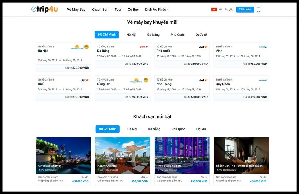Ung dung du lich truc tuyen Etrip4u anh 4
