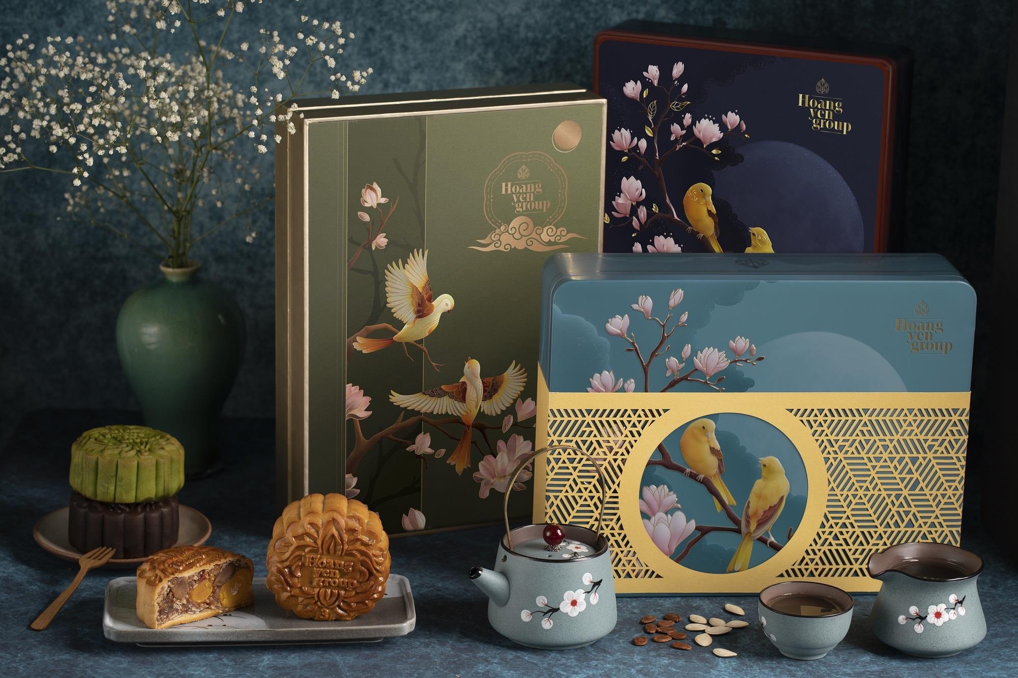 Banh trung thu Hoang Yen gioi thieu thiet ke hop 3D sang trong hinh anh